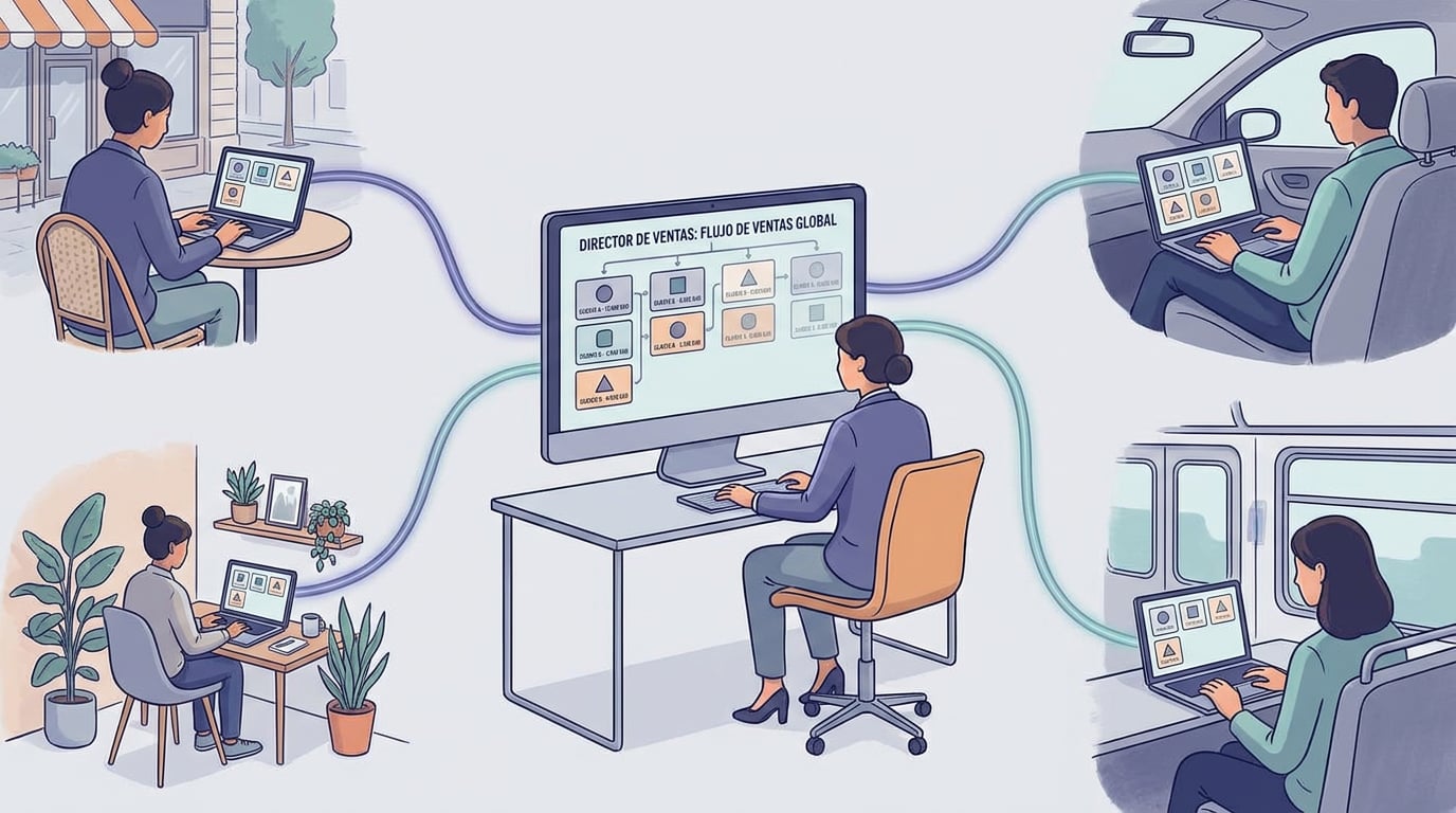 Tu red comercial en el CRM: cada comercial ve solo sus clientes